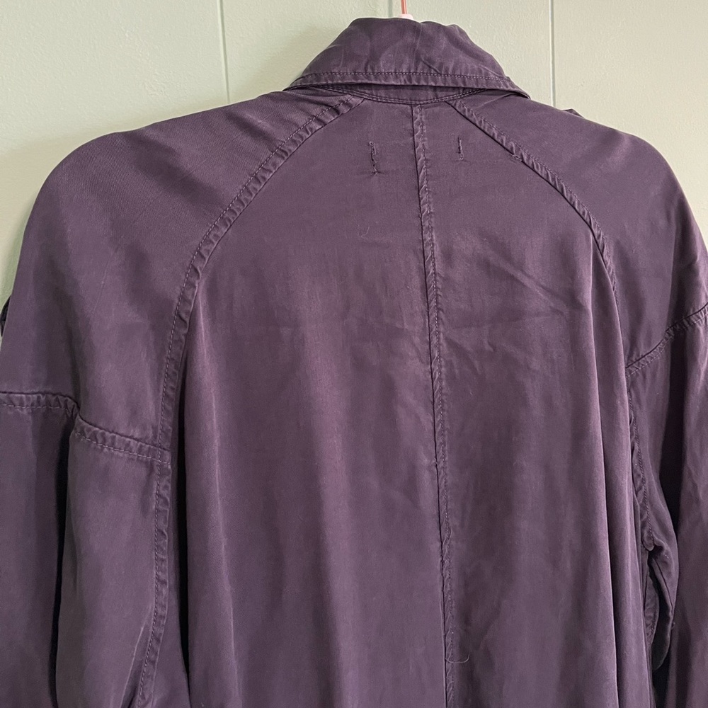 NWT BLANK NYC Dip Dye Dual Tone Gray Black Trench Coat Open Tunic Women'… - Picture 11 of 16